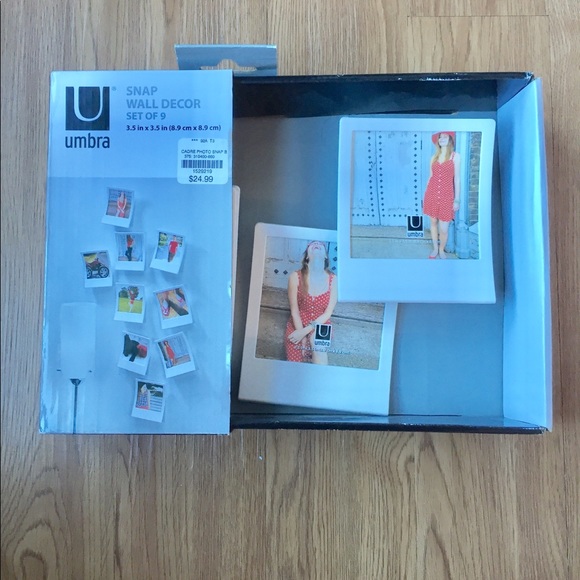 NWT UMBRA Polaroid wall decor white ceramic photo - Picture 5 of 5